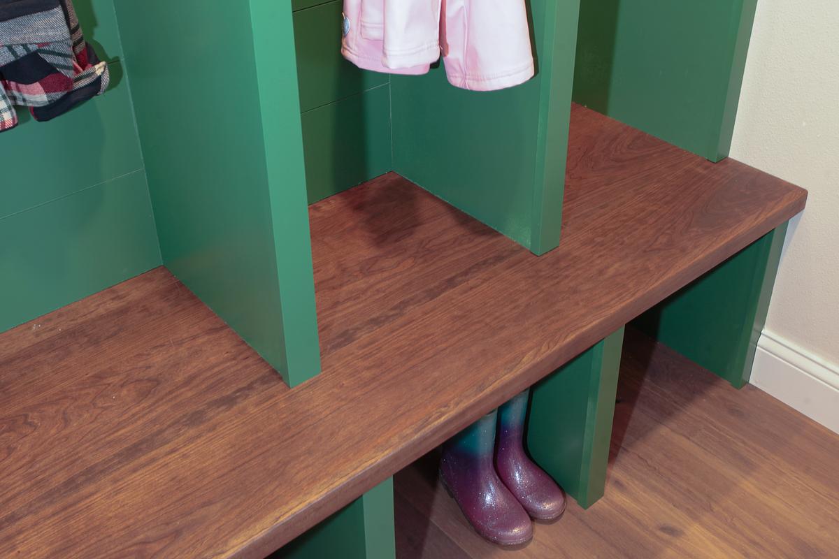 Entry Closet Cubbies